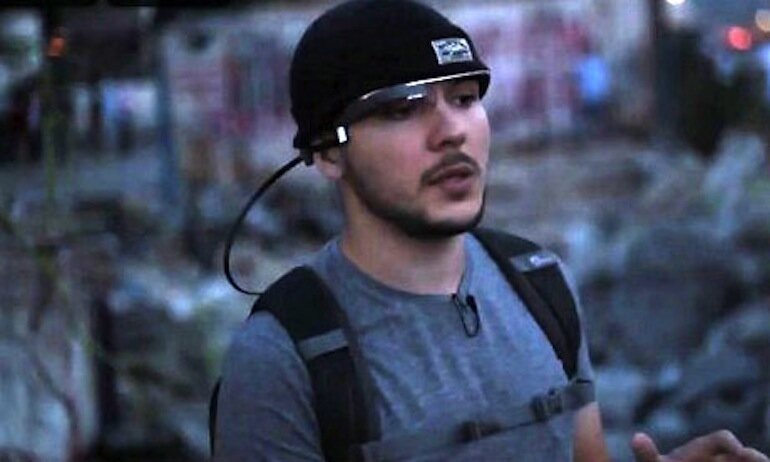 Vice's Tim Pool using Google Glass